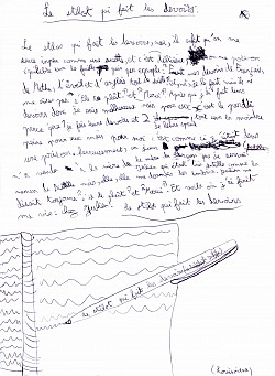 Le stylo qui fait les devoirs © Les Accents têtus, 2010